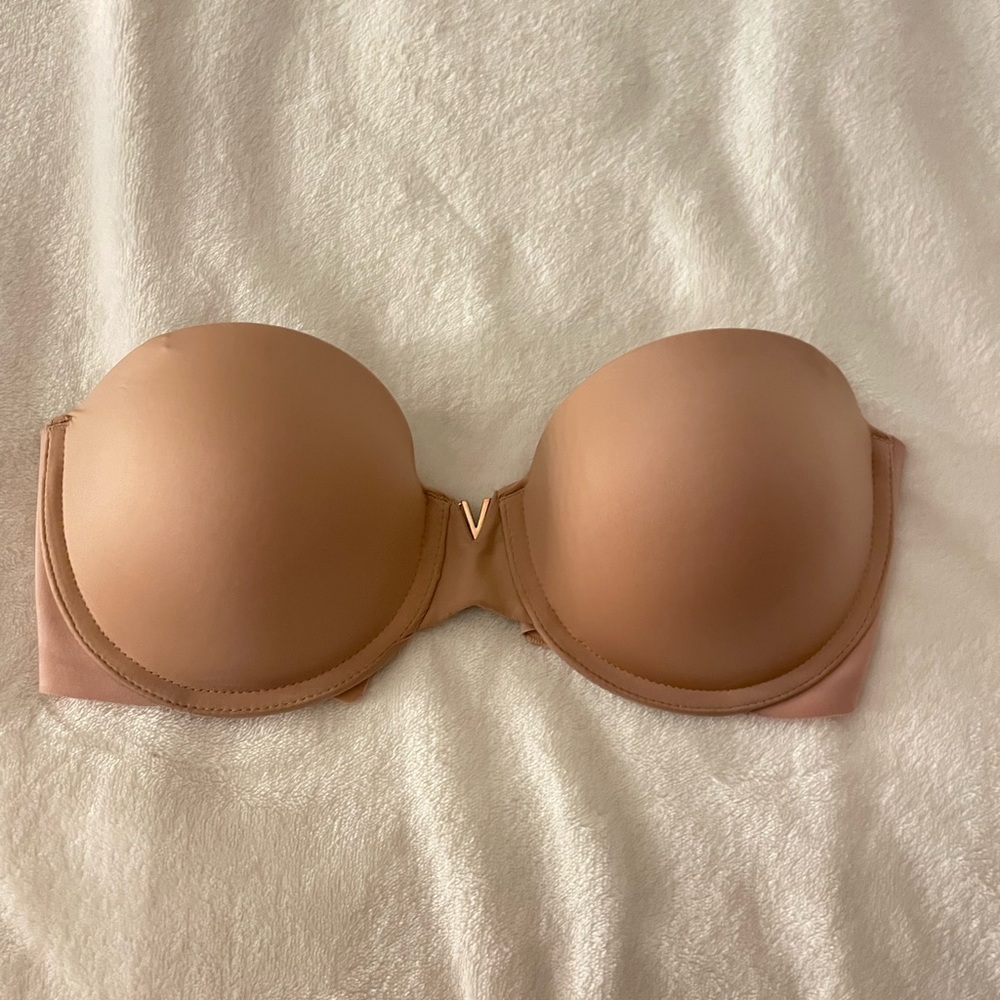 Victoria secret light push up smooth strapless bra